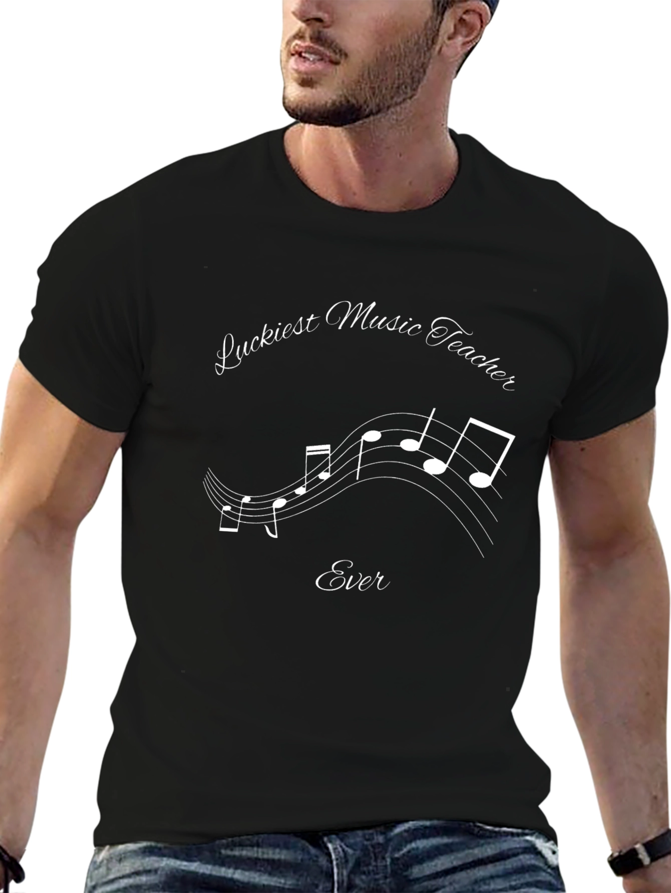 Luckiest Music Teacher Ever Graphic T-Shirt