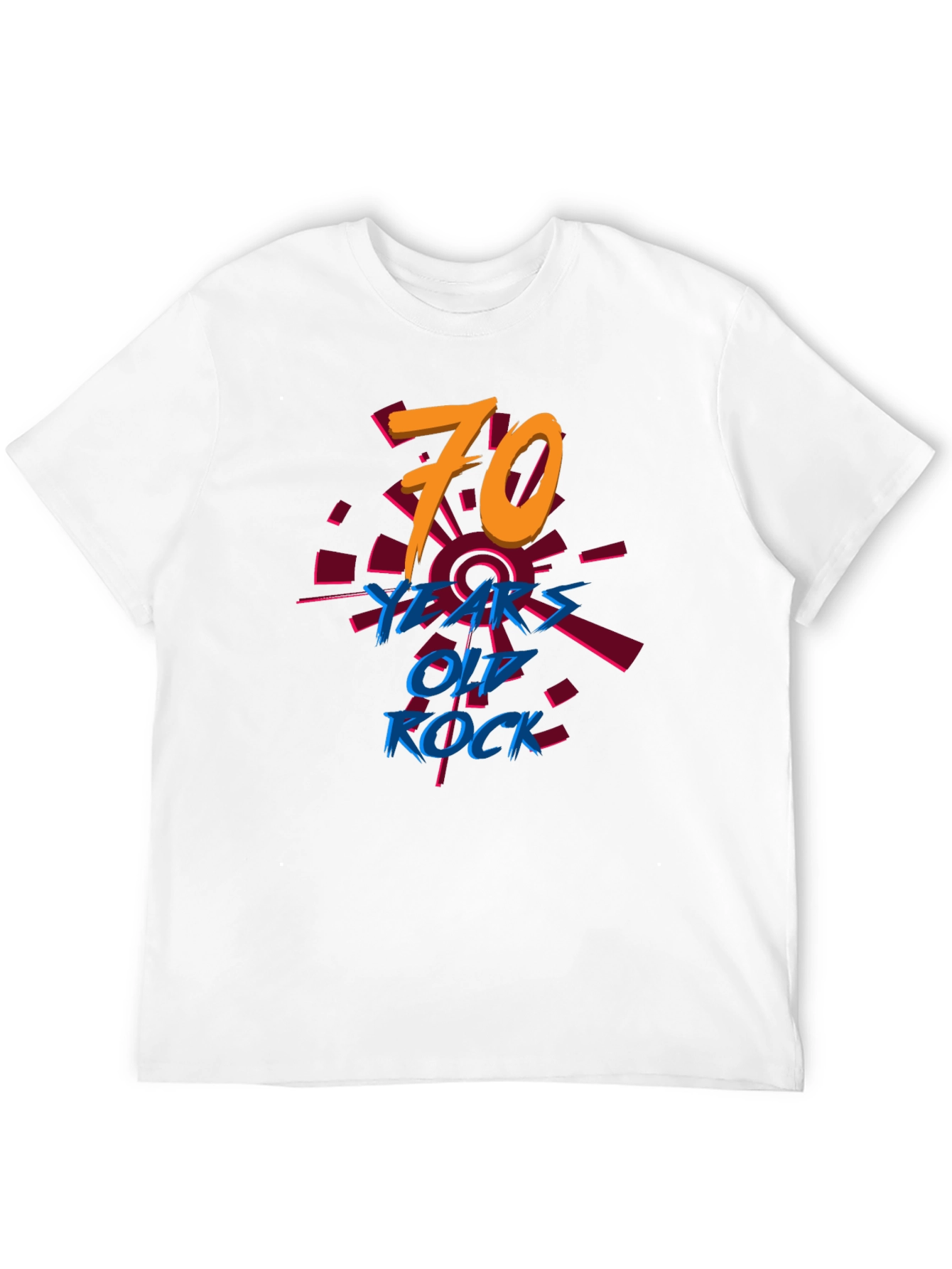 70 Years Old Rock T-Shirt Birthday Tee