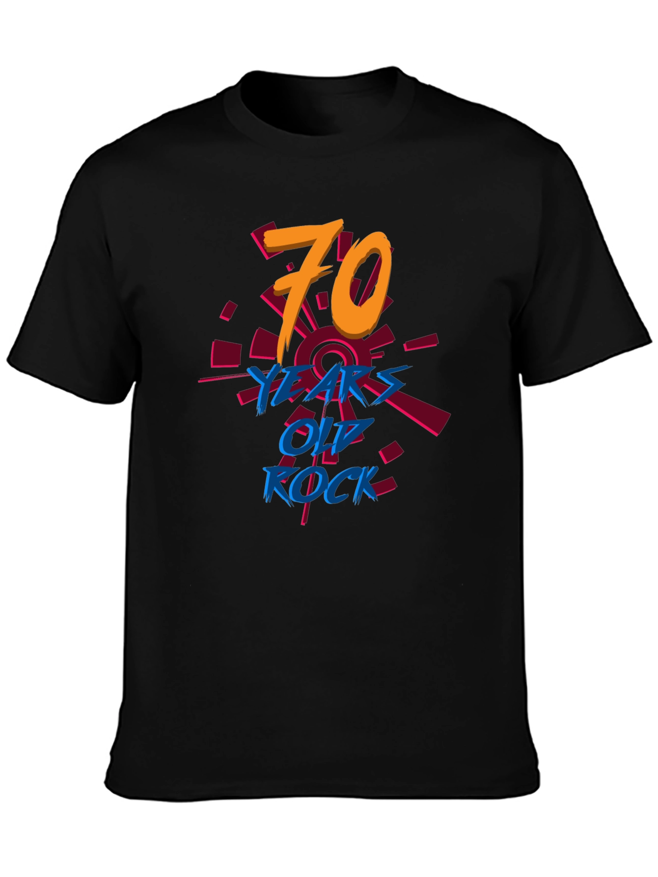 70 Years Old Rock T-Shirt Birthday Tee