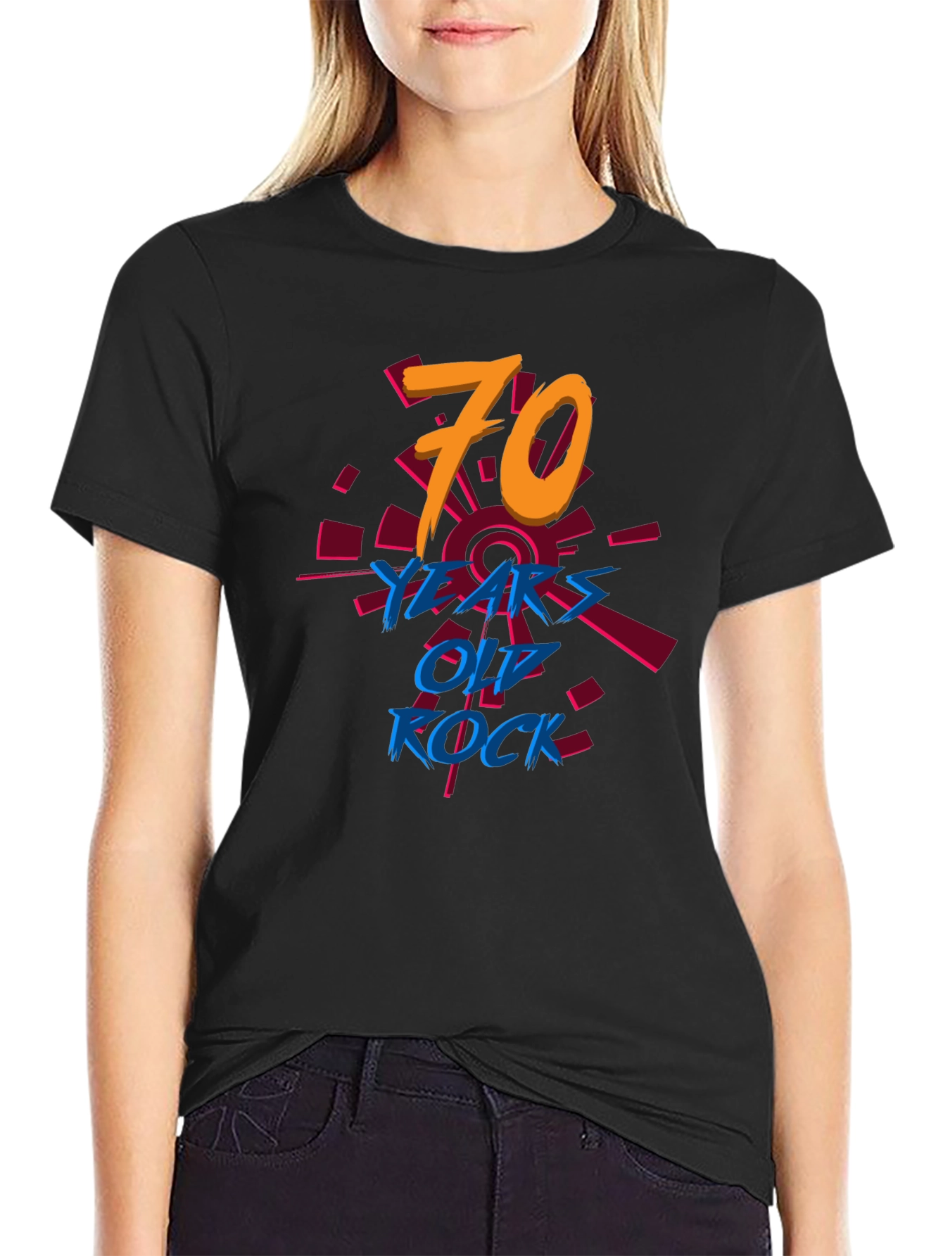 70 Years Old Rock T-Shirt Birthday Tee