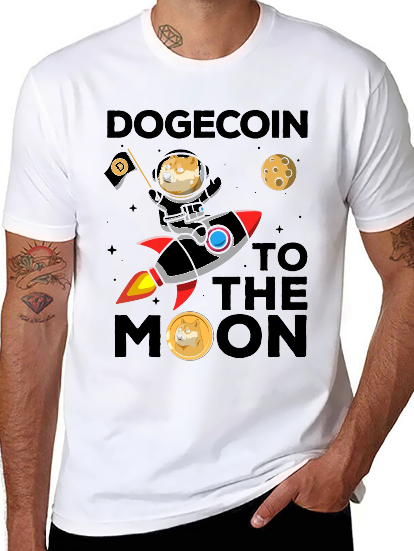 Dogecoin to the Moon T-Shirt