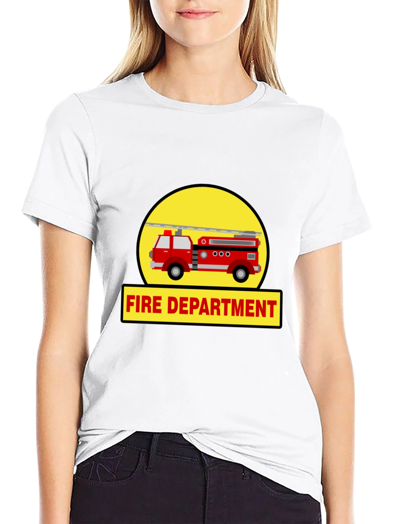 Fire Department Truck Graphic Tee