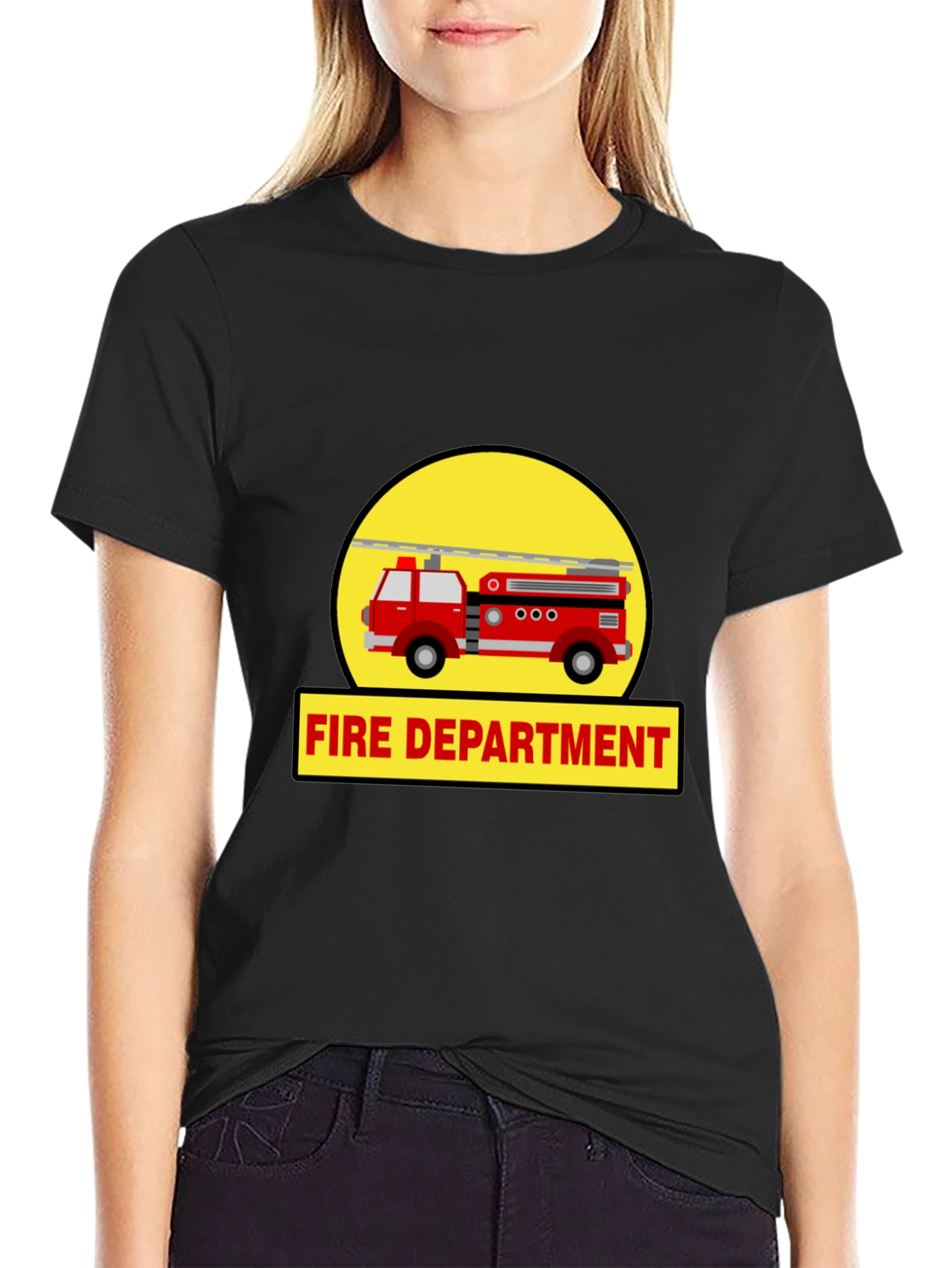 Fire Department Truck Graphic Tee