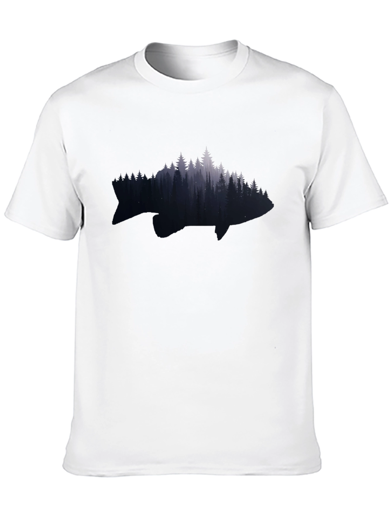 Nature Fish Graphic Tee - Black
