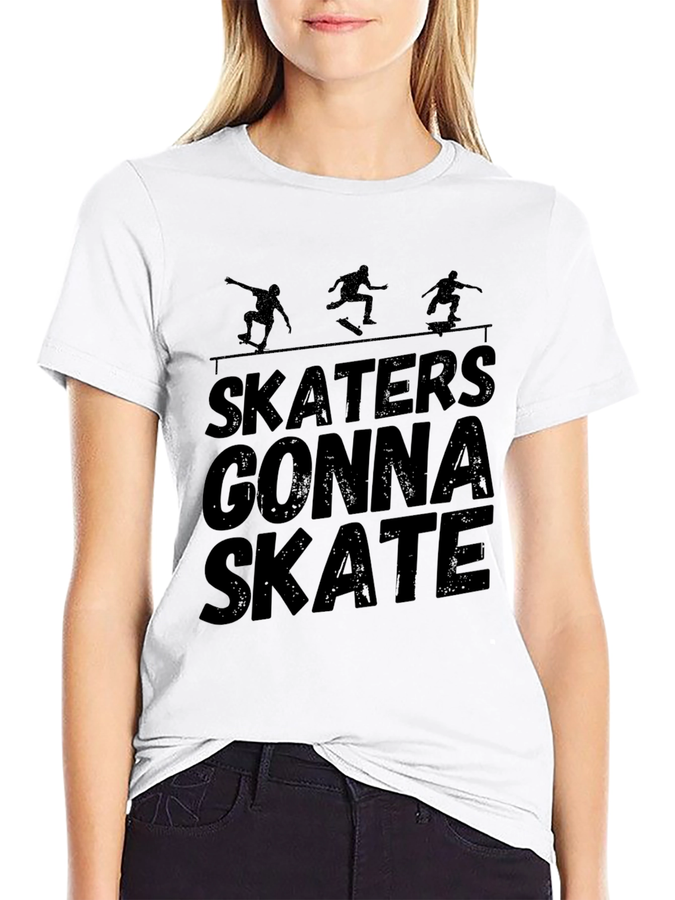 Skaters Gonna Skate Black T-Shirt