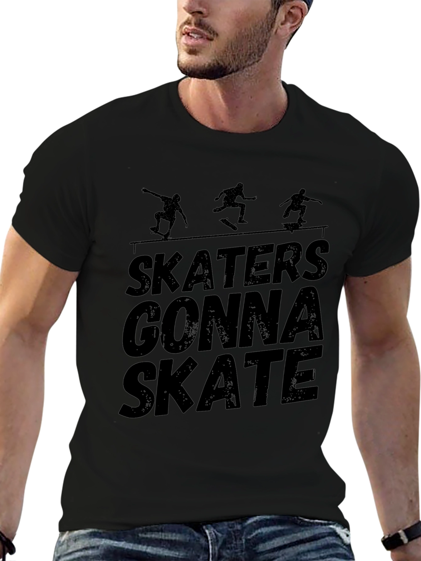 Skaters Gonna Skate Black T-Shirt