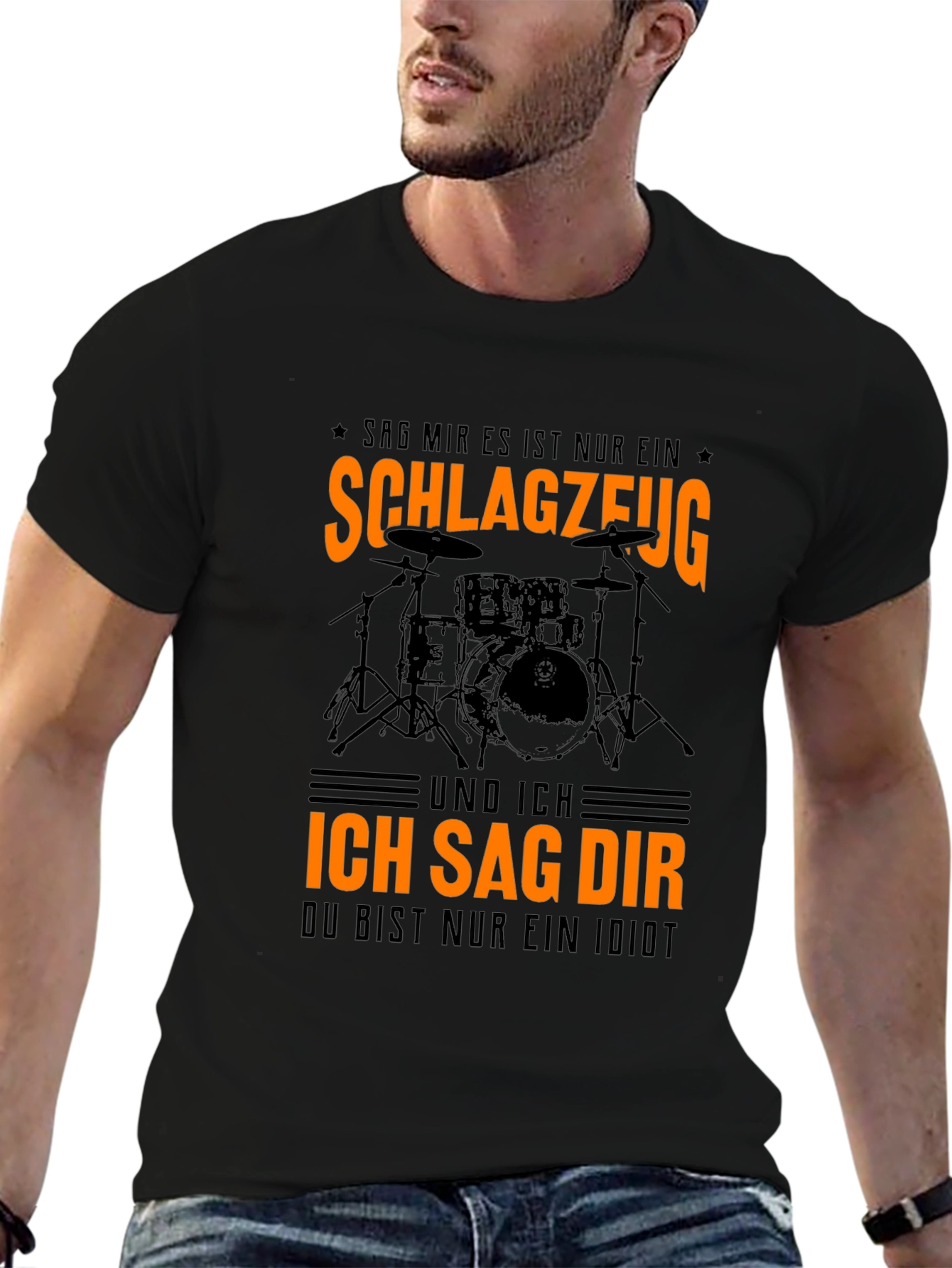 Drummer T-Shirt: Schlagzeug Idiots