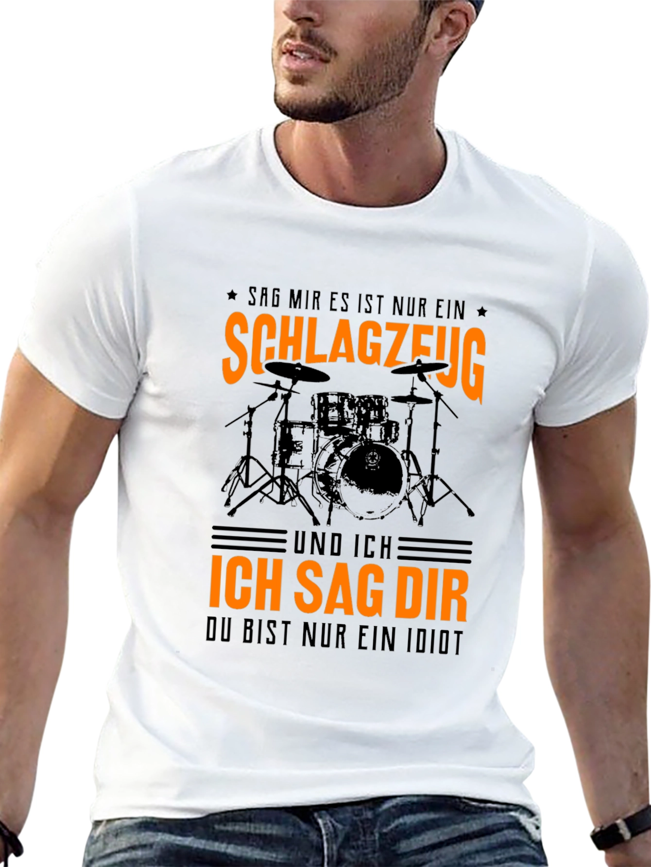 Drummer T-Shirt: Schlagzeug Idiots