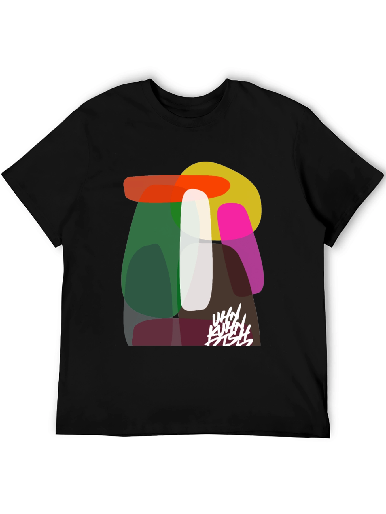 Abstract Graphic Print Tee - Modern Art T-Shirt