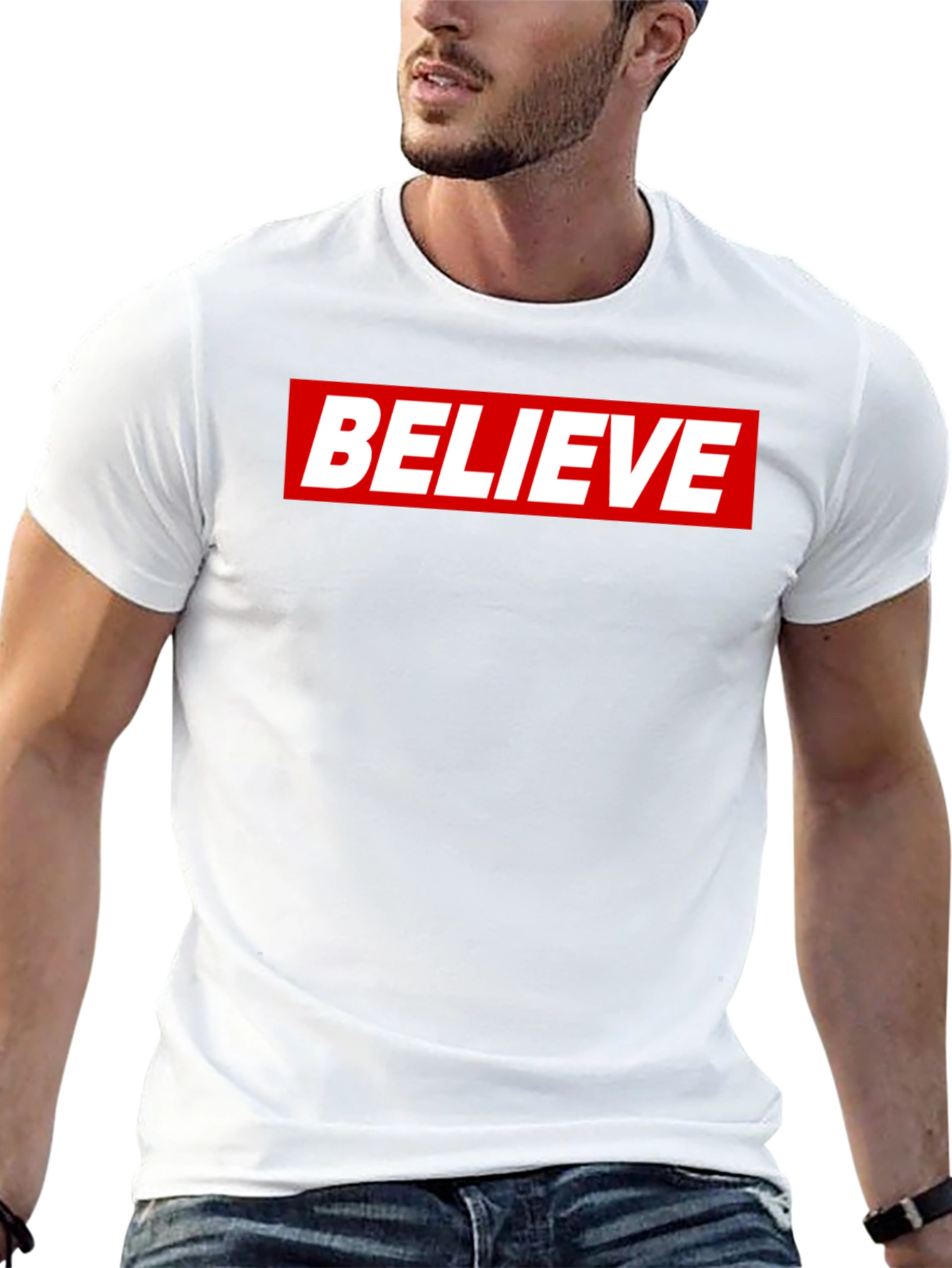 Believe Graphic Tee - Classic Crew Neck