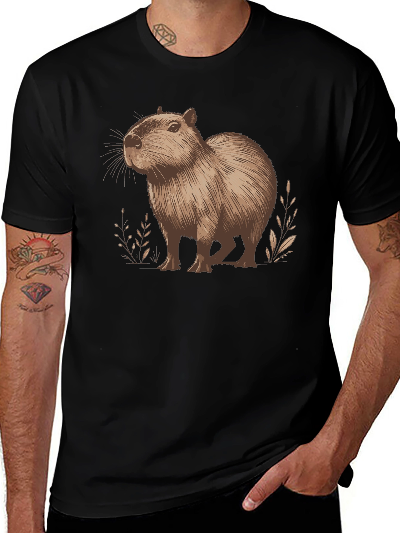 Capybara Graphic Tee - Unisex Cotton Shirt