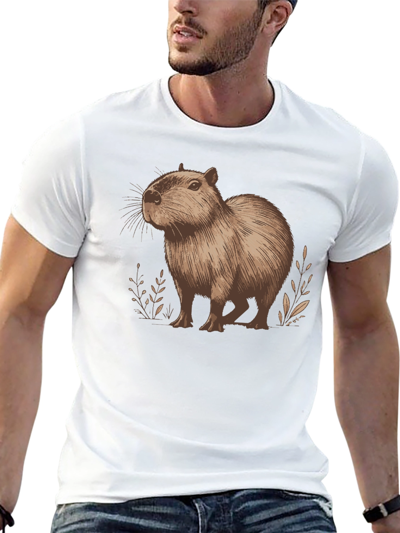 Capybara Graphic Tee - Unisex Cotton Shirt