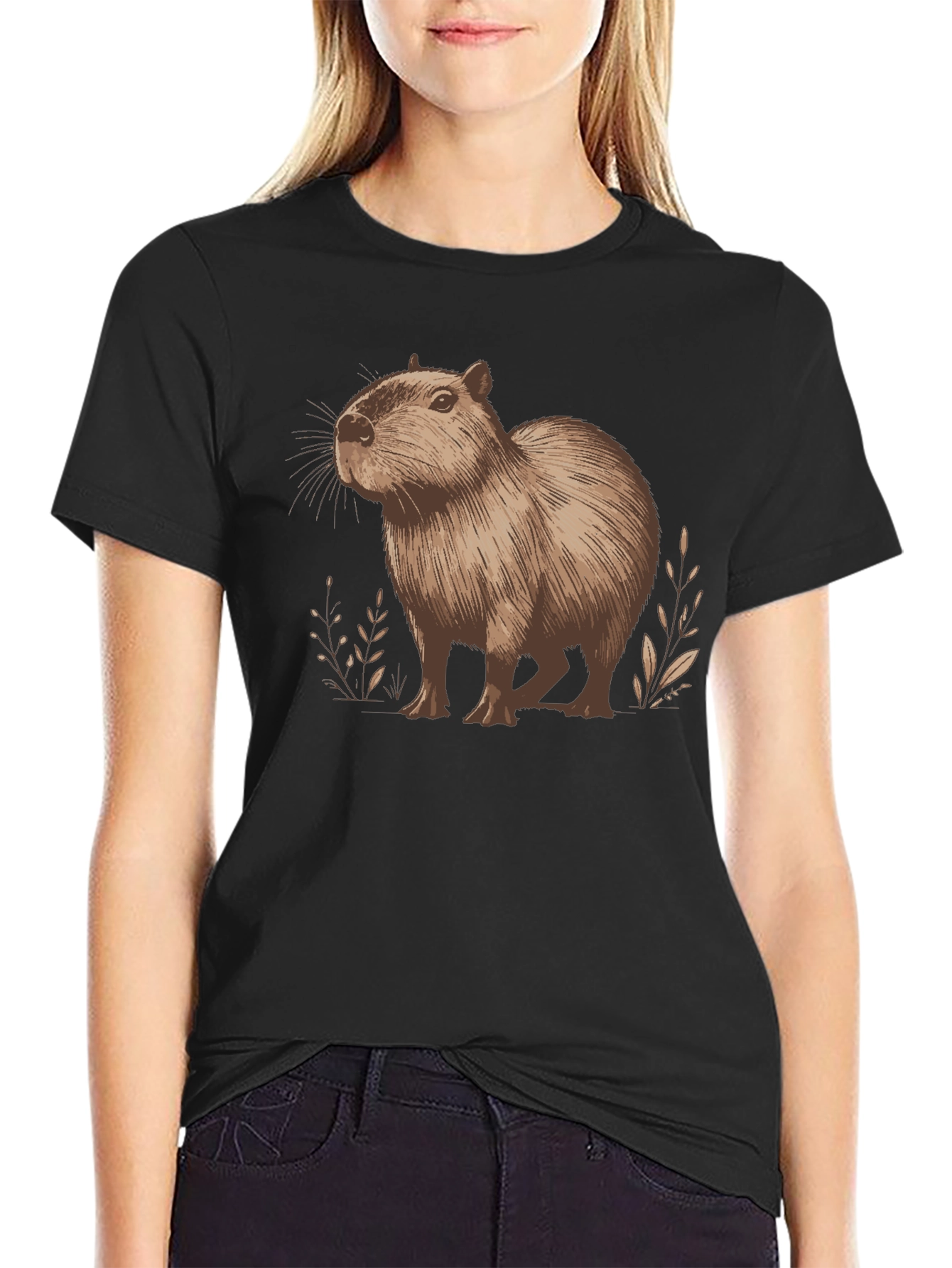Capybara Graphic Tee - Unisex Cotton Shirt