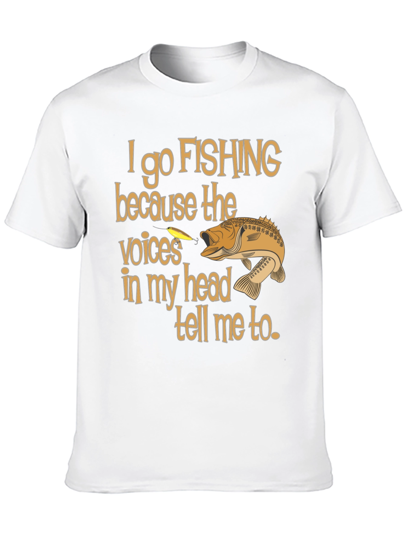 Funny Fishing T-Shirt - Voices In My Head Tee