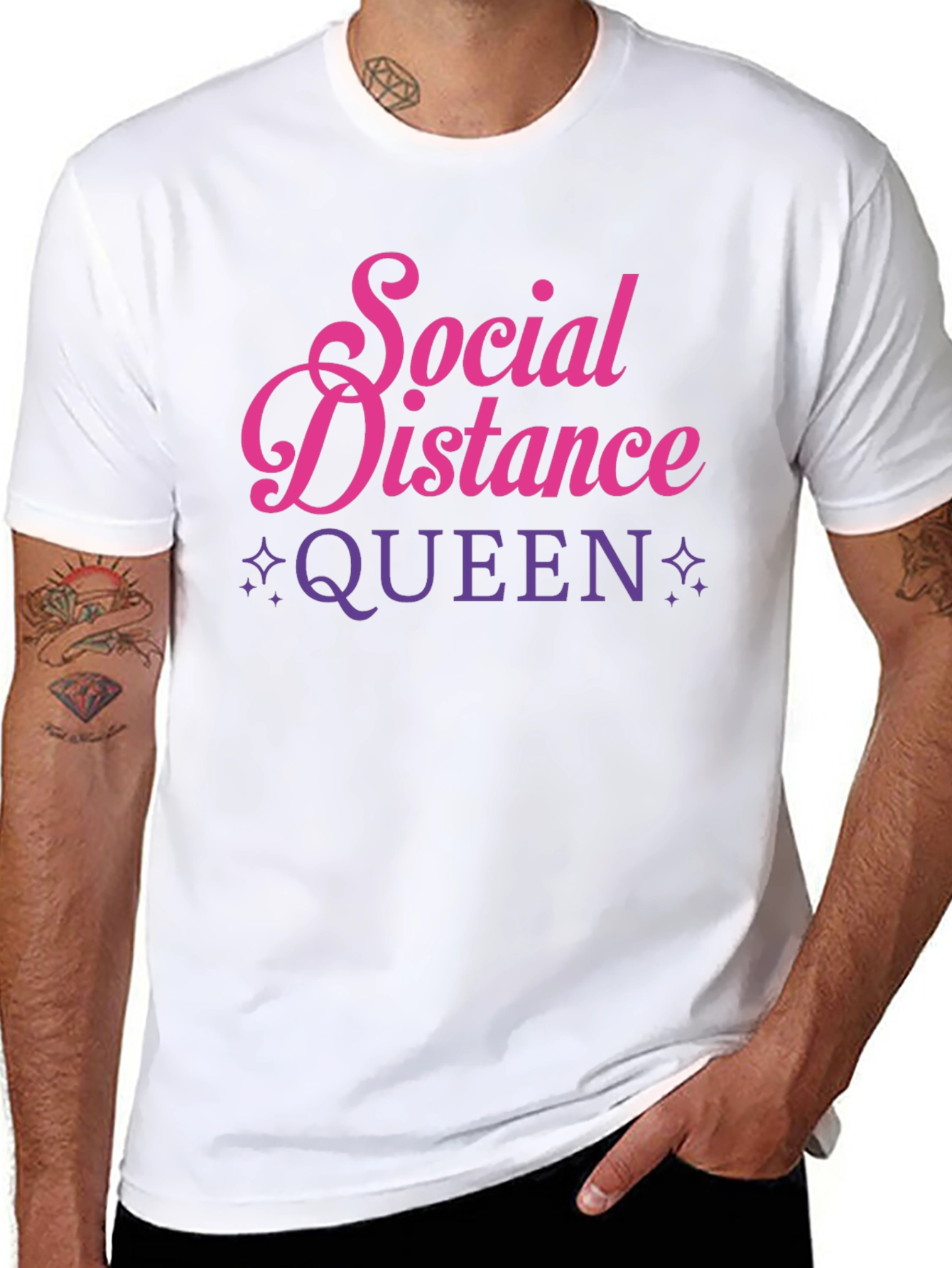 Social Distance Queen Graphic Tee