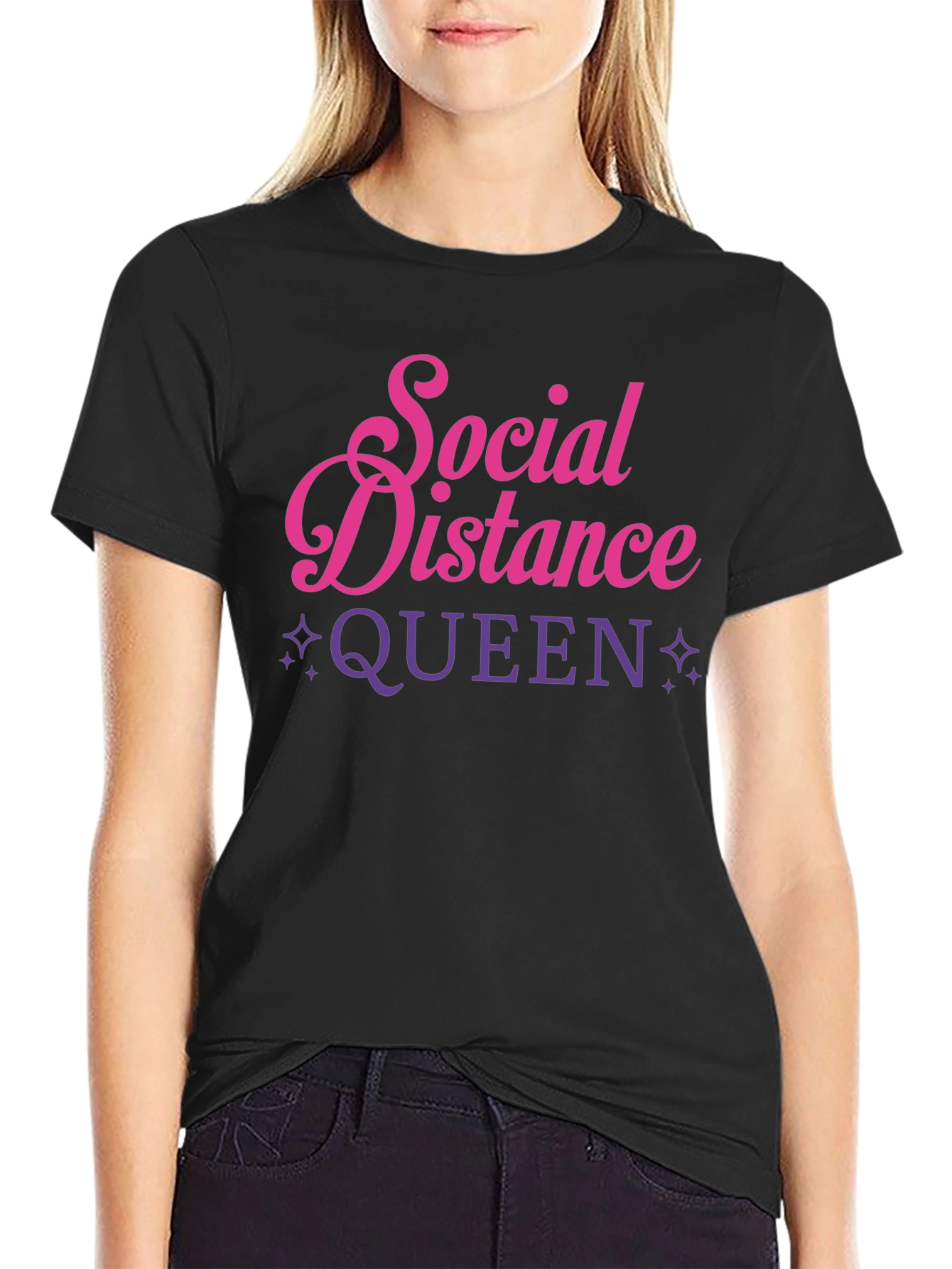Social Distance Queen Graphic Tee