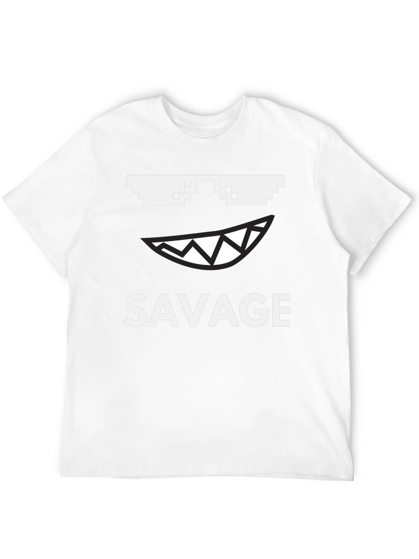 Savage Graphic Tee - Pixel Sunglasses
