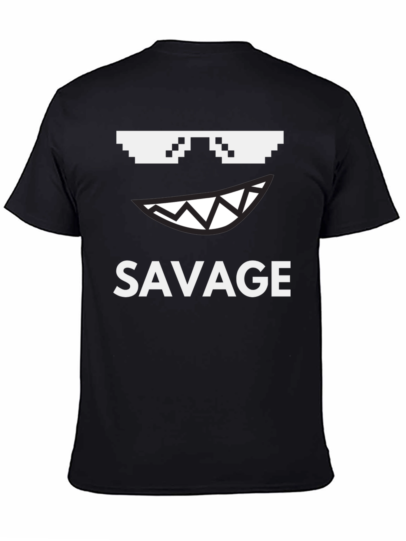 Savage Graphic Tee - Pixel Sunglasses