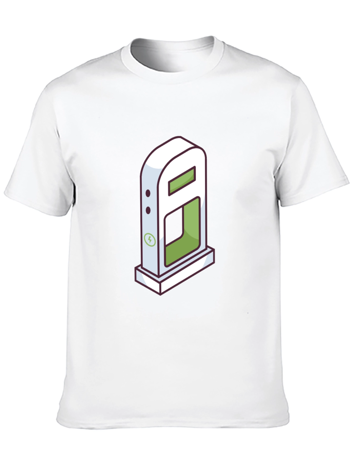 Electric Vehicle Charging Station Graphic T-Shirt