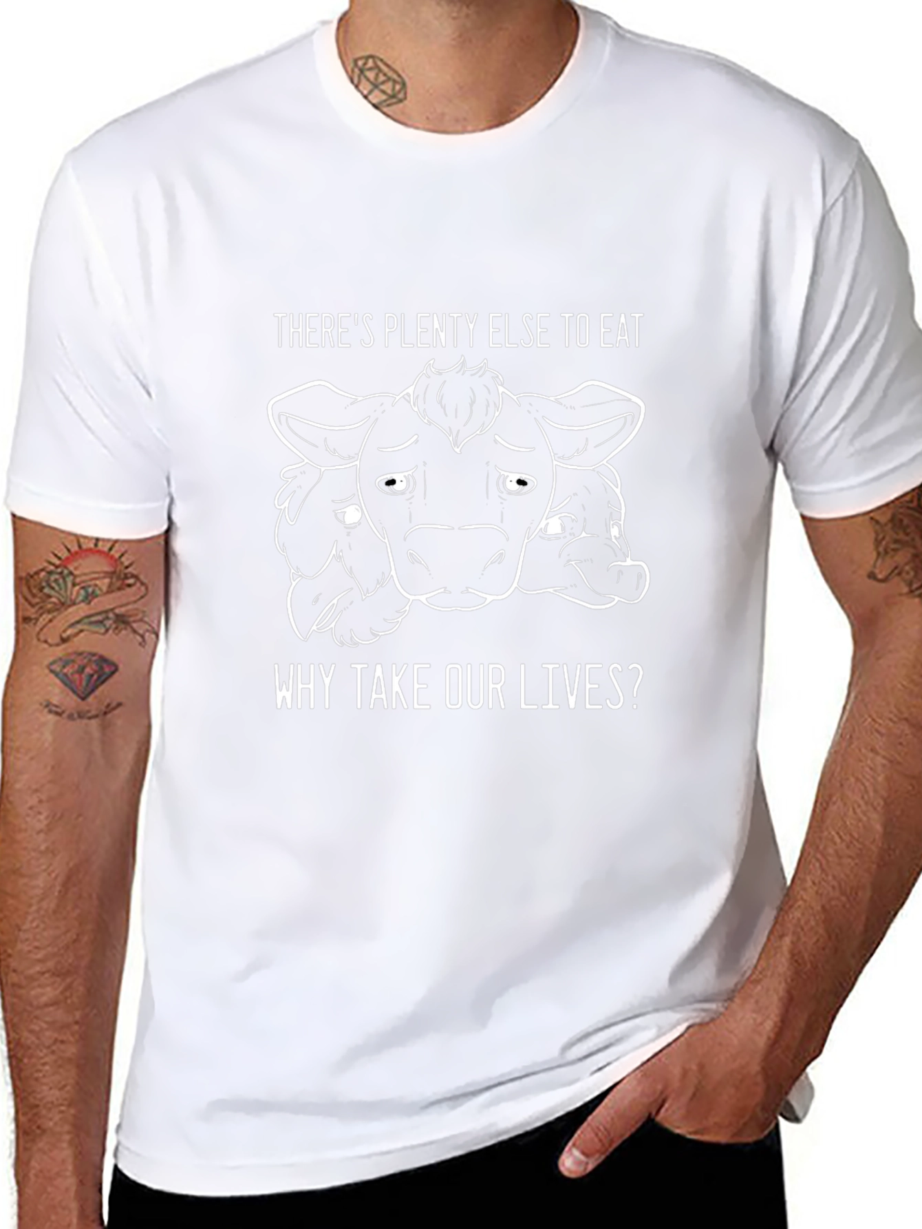 Vegan Cow Graphic T-Shirt - Plenty Else to Eat
