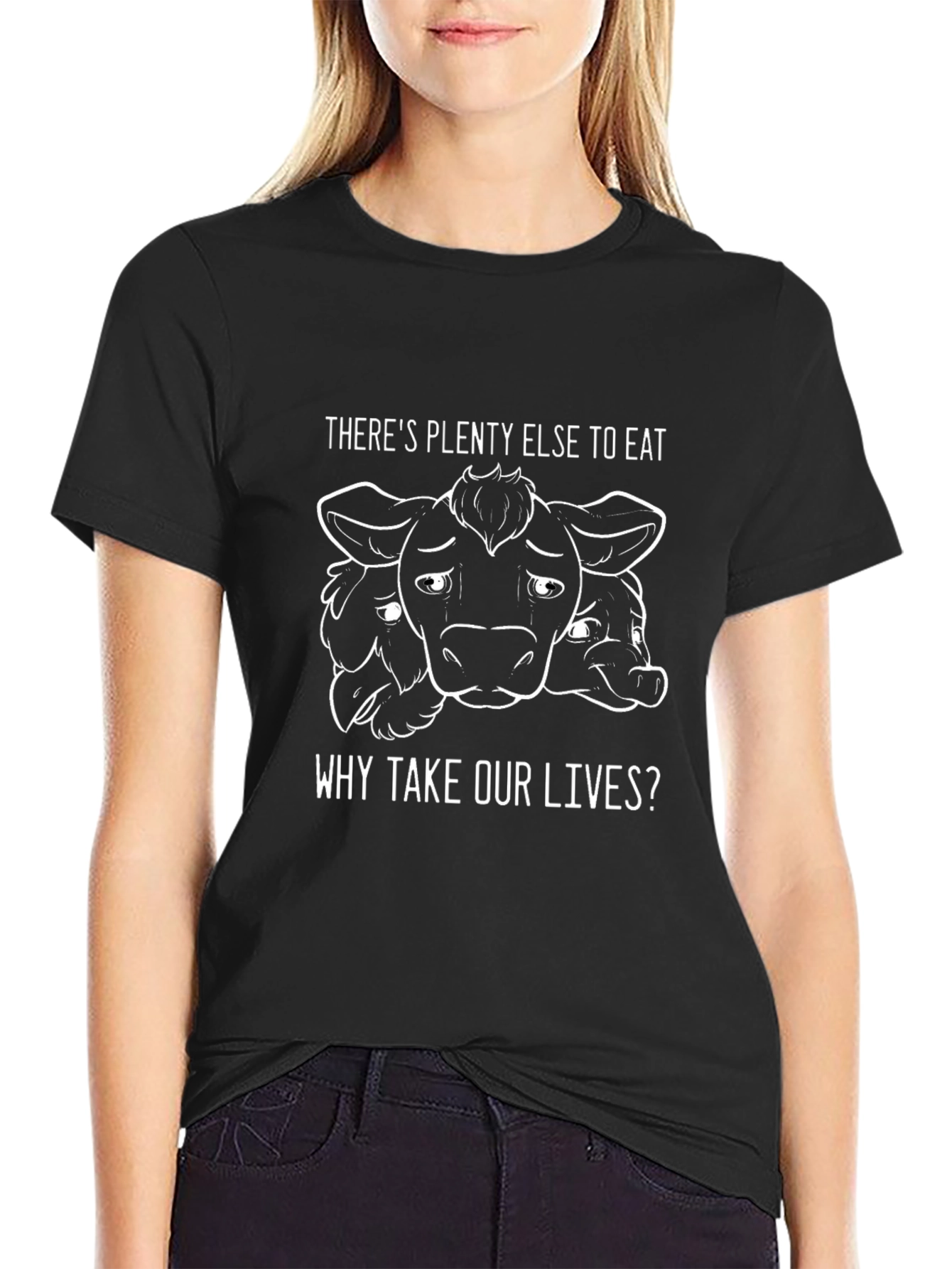 Vegan Cow Graphic T-Shirt - Plenty Else to Eat