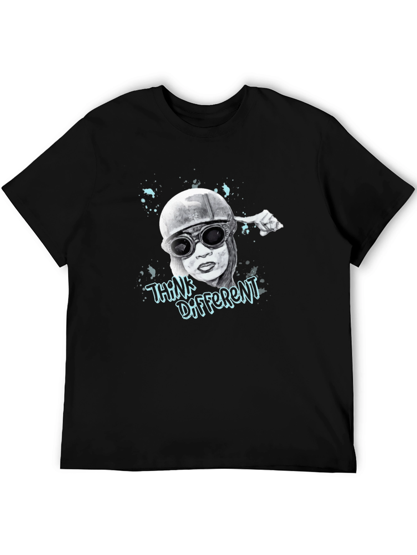 Think Different Pilot Graphic Tee - Black