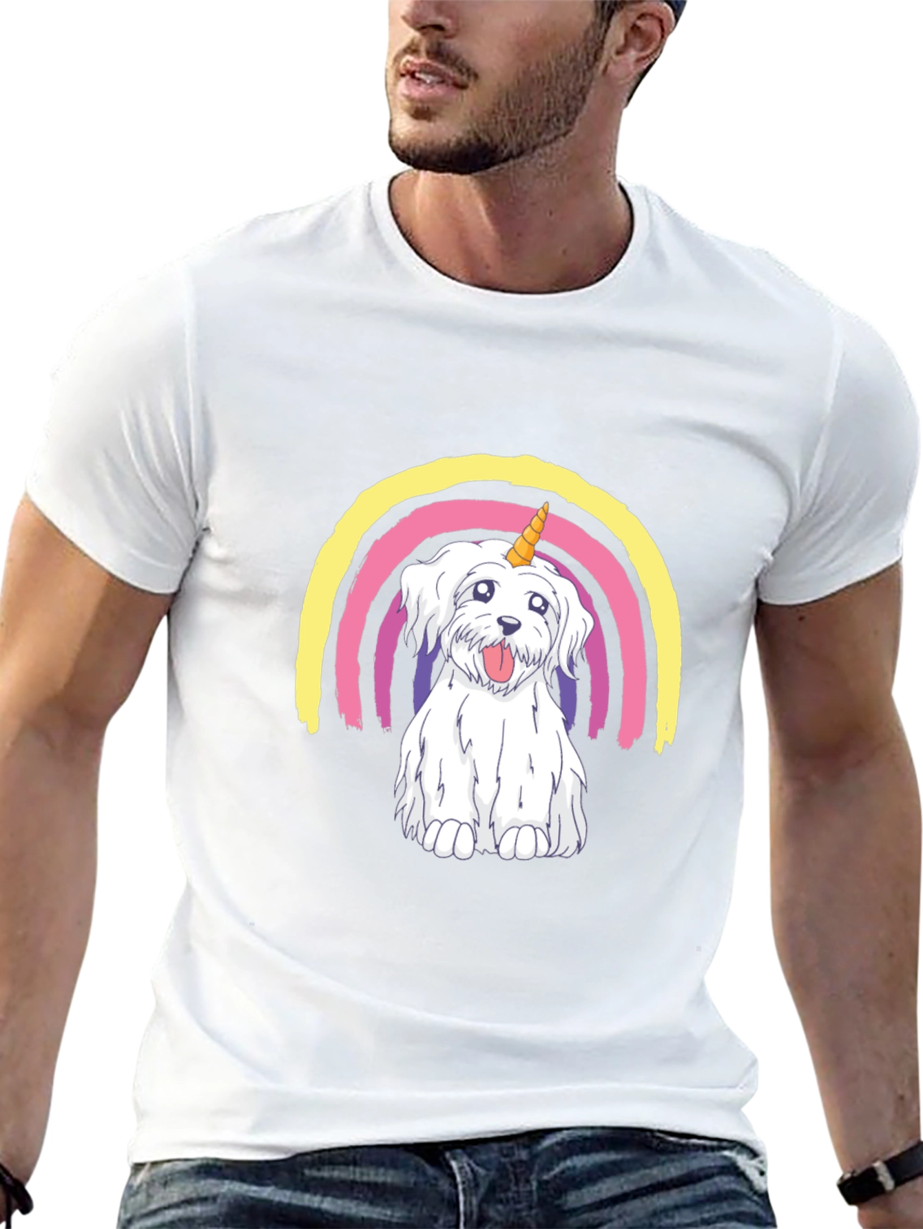 Dog Unicorn Rainbow T-Shirt