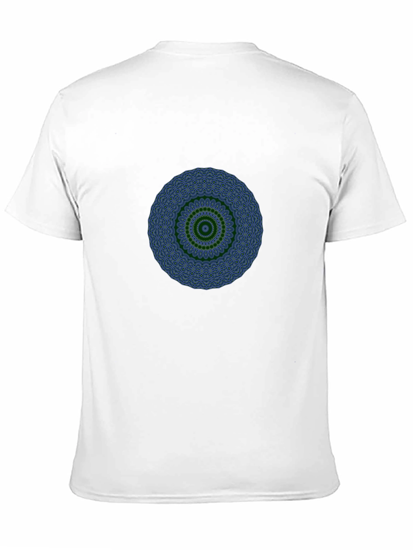 Mens Black T-Shirt with Mandala Design