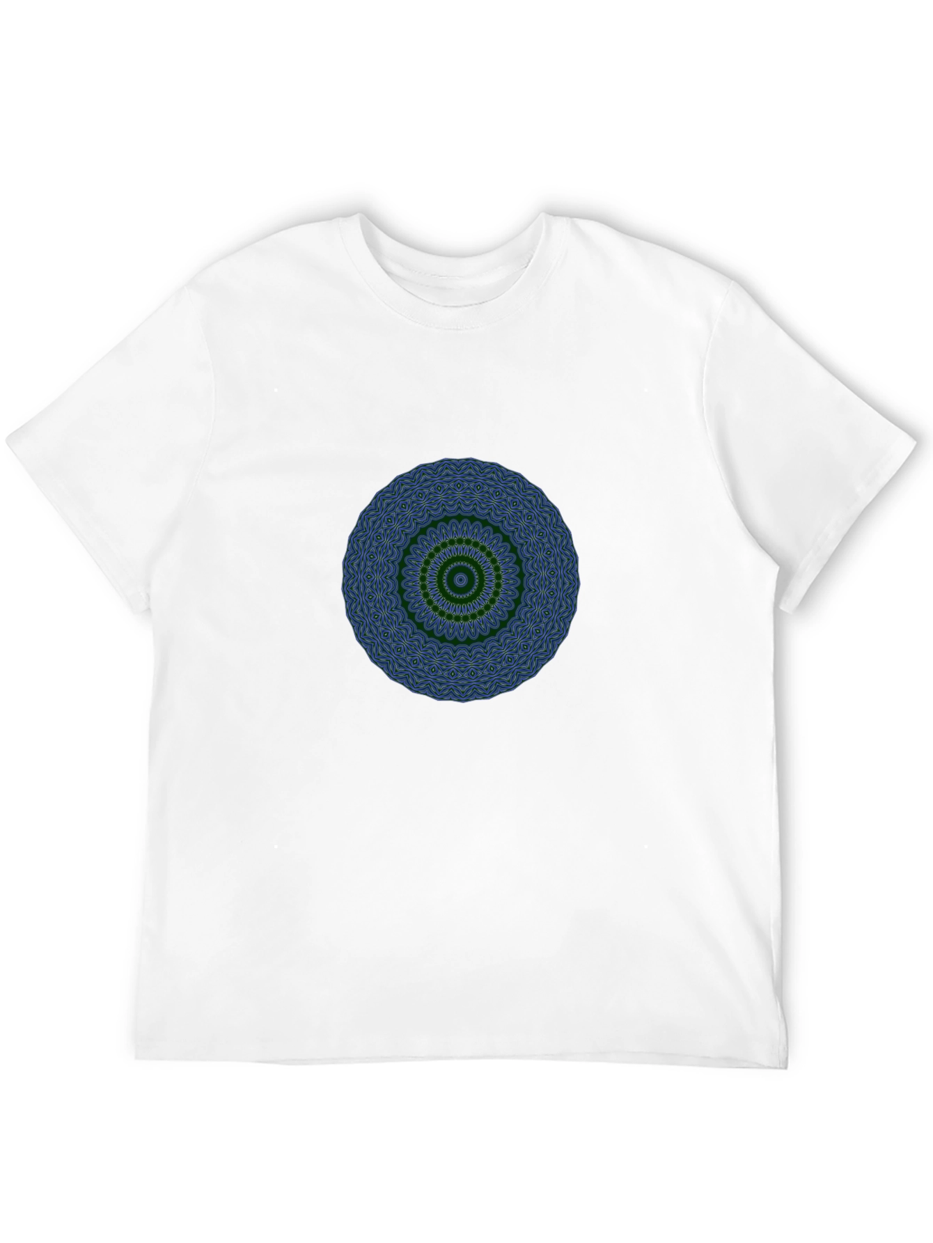 Mens Black T-Shirt with Mandala Design