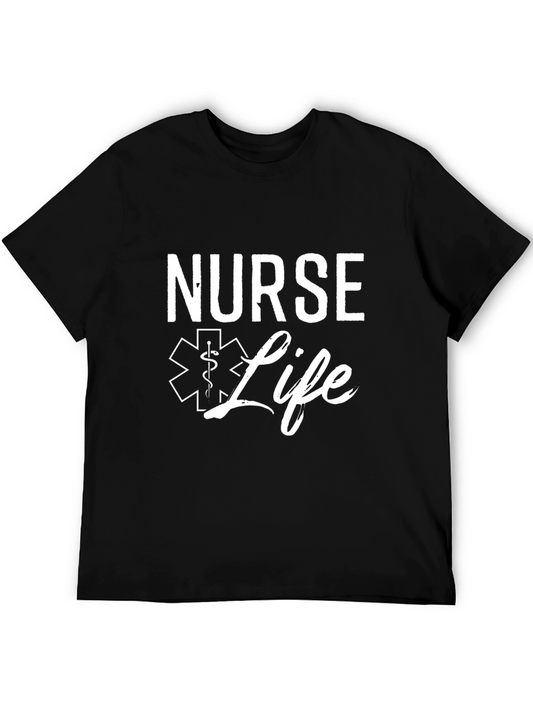 Nurse Life Graphic Tee - Black