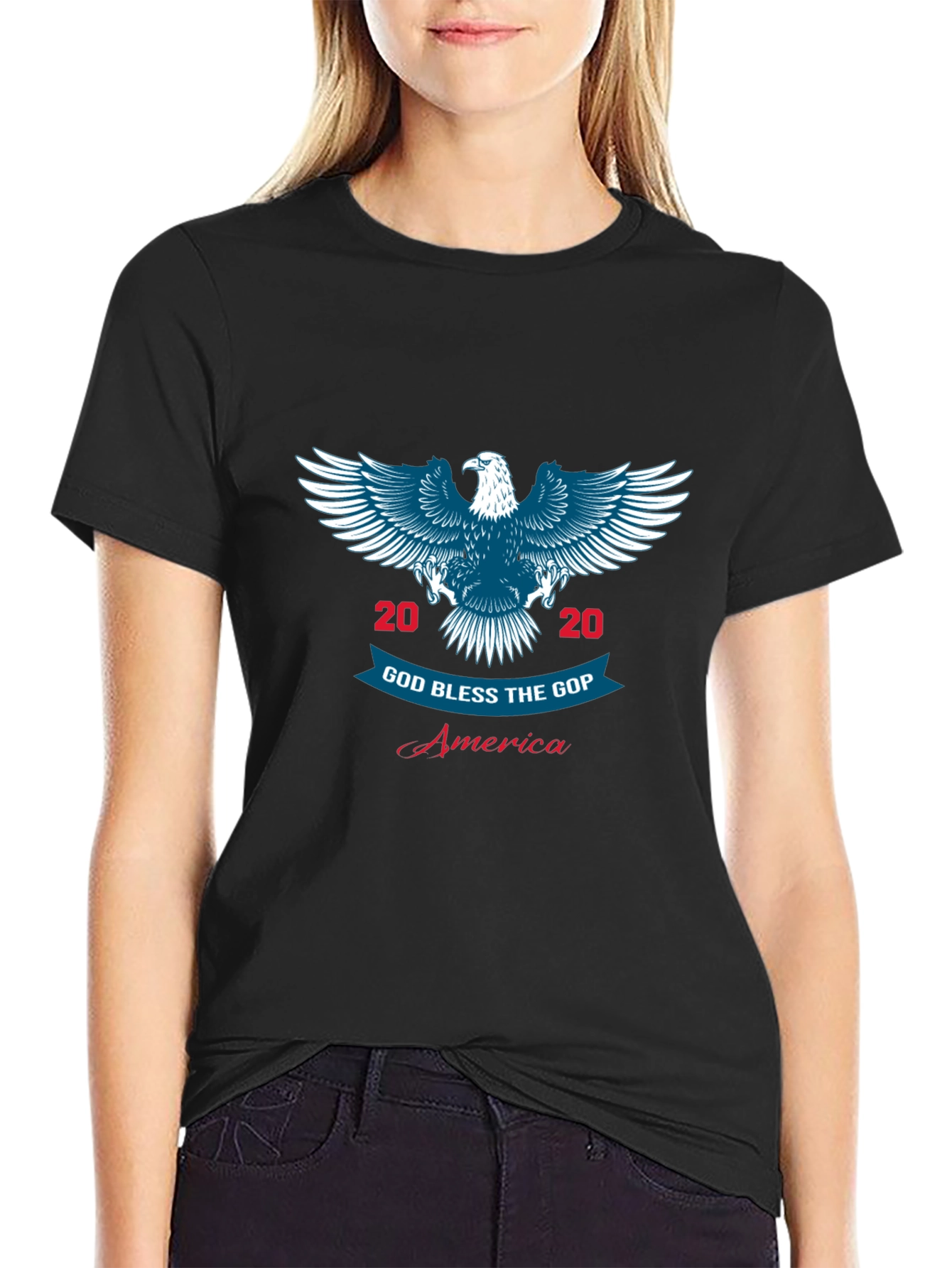 God Bless the GOP 2020 Eagle Graphic T-Shirt