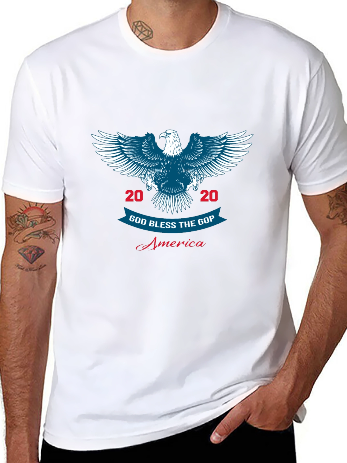 God Bless the GOP 2020 Eagle Graphic T-Shirt