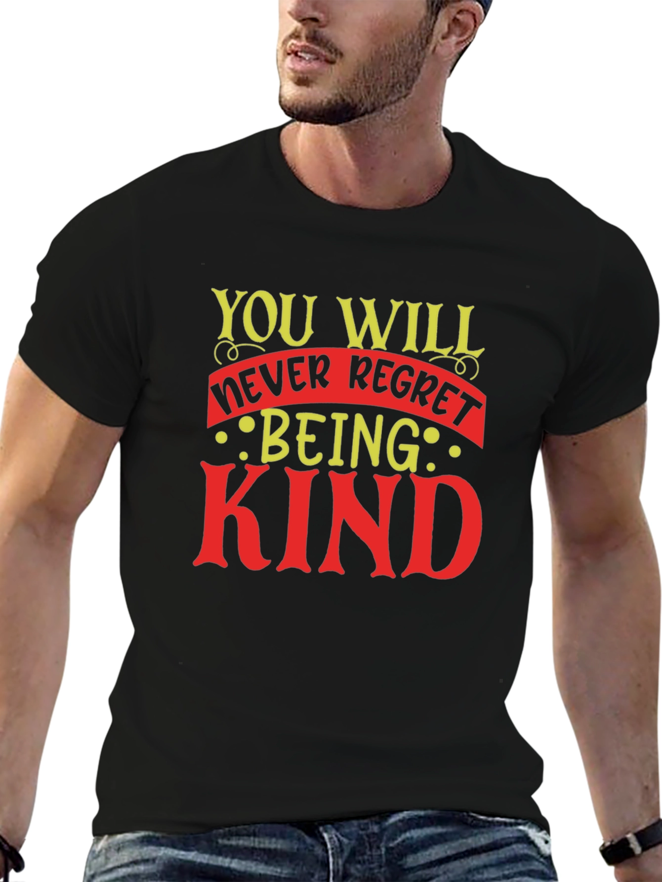 Kindness Graphic Tee - Mens Black T-Shirt