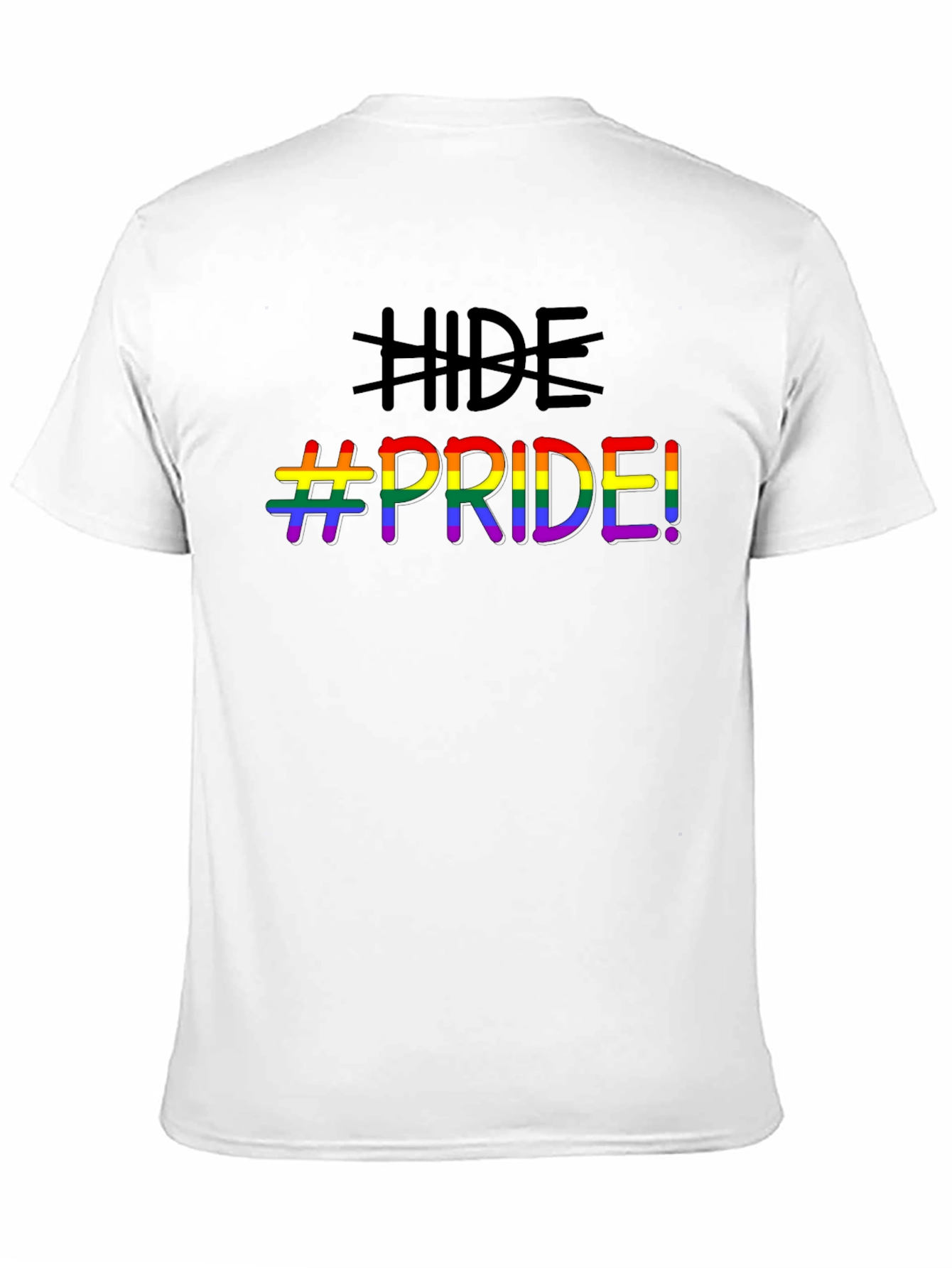 Hide Pride LGBTQ+ Graphic T-Shirt - Black