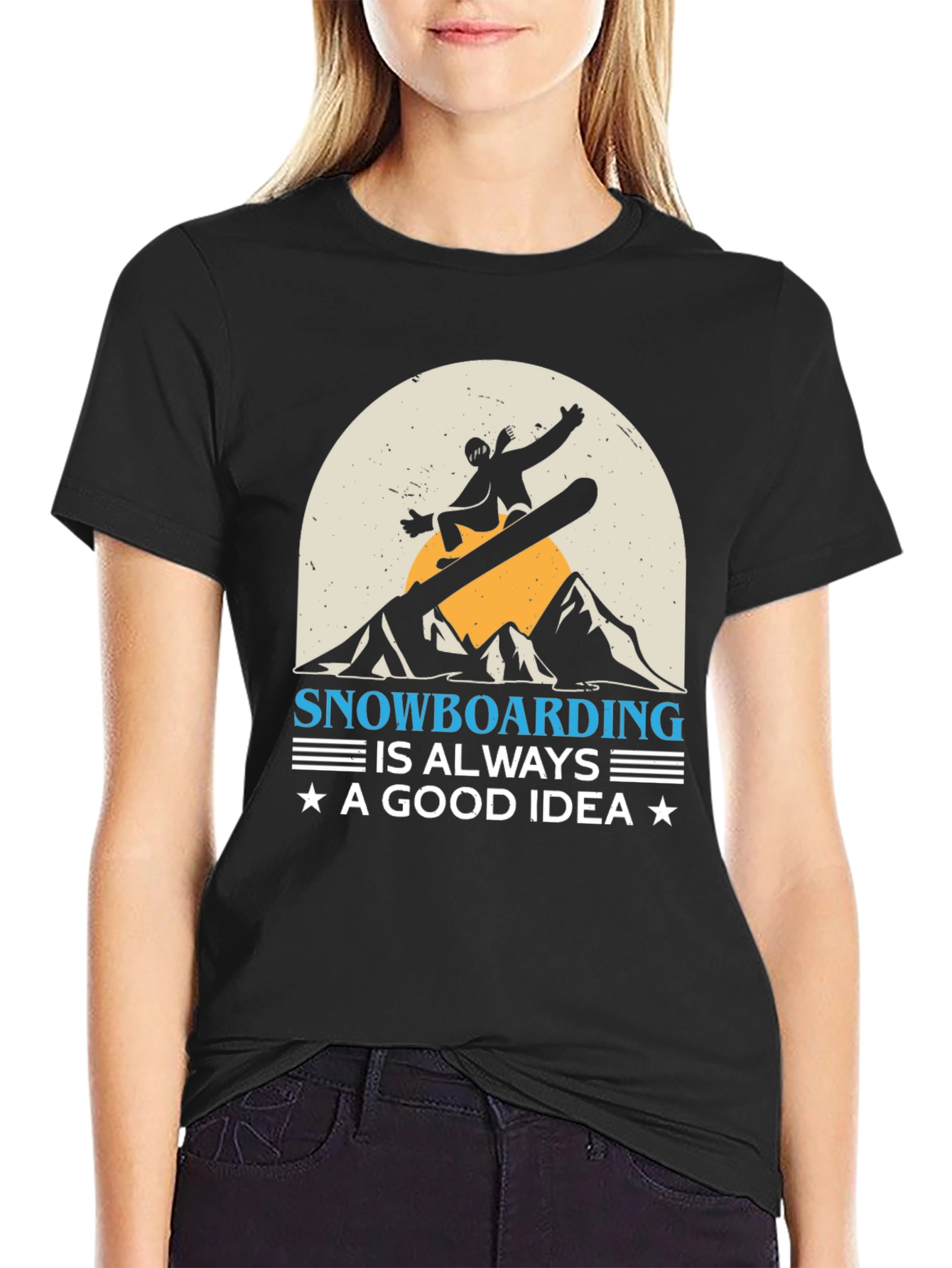 Snowboarding Good Idea Graphic Tee