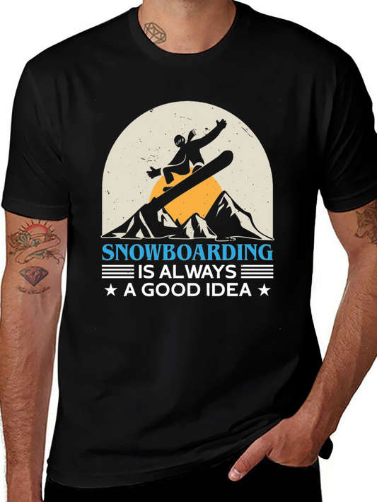 Snowboarding Good Idea Graphic Tee