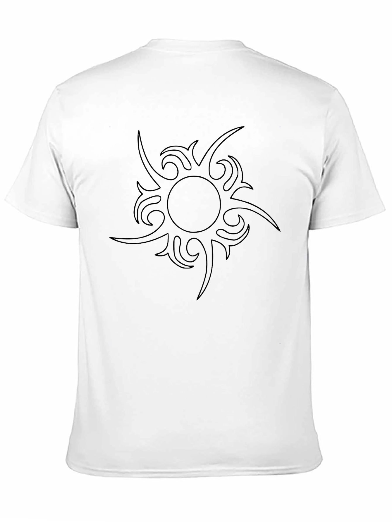 Tribal Sun Graphic Black T-Shirt