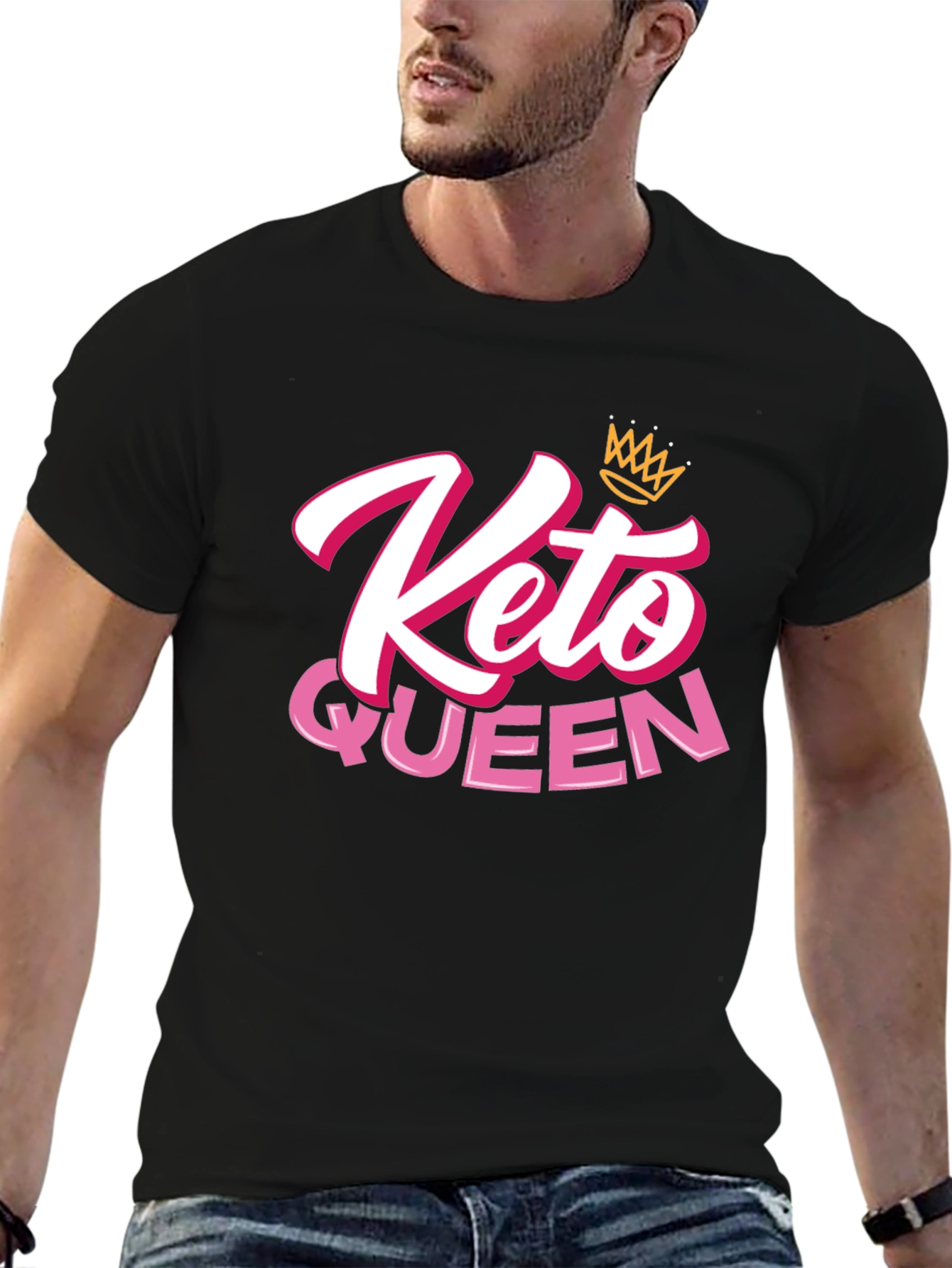 Keto Queen T-Shirt - Black Graphic Tee