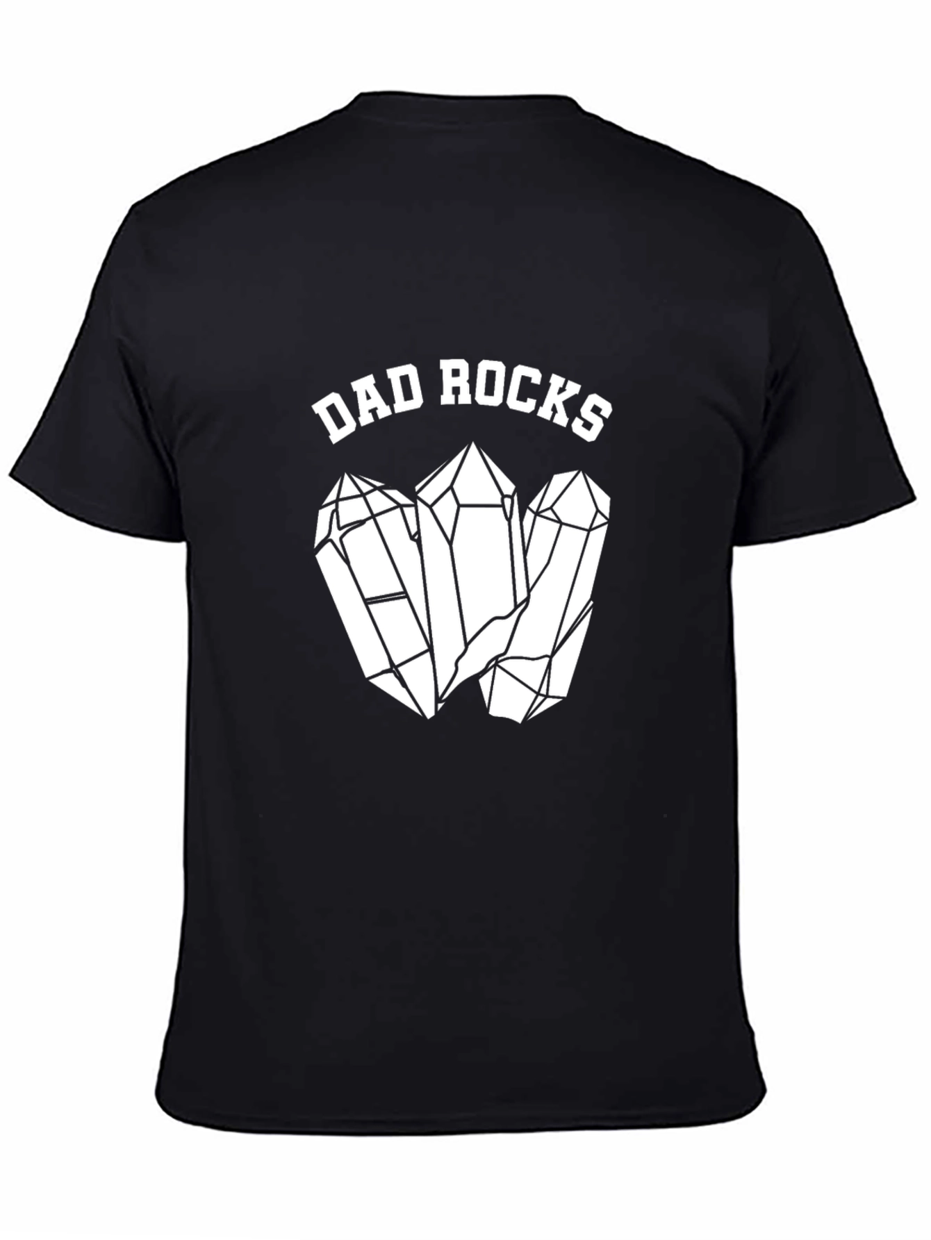 Dad Rocks Graphic T-Shirt - Cool Fathers Day Gift