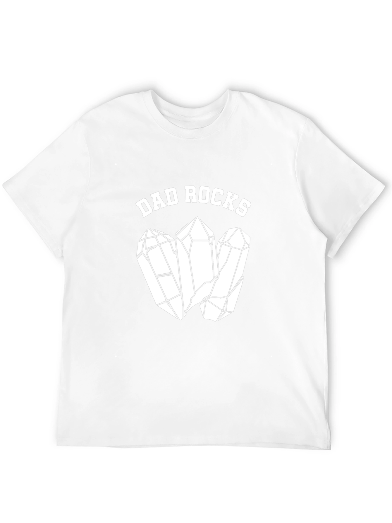 Dad Rocks Graphic T-Shirt - Cool Fathers Day Gift