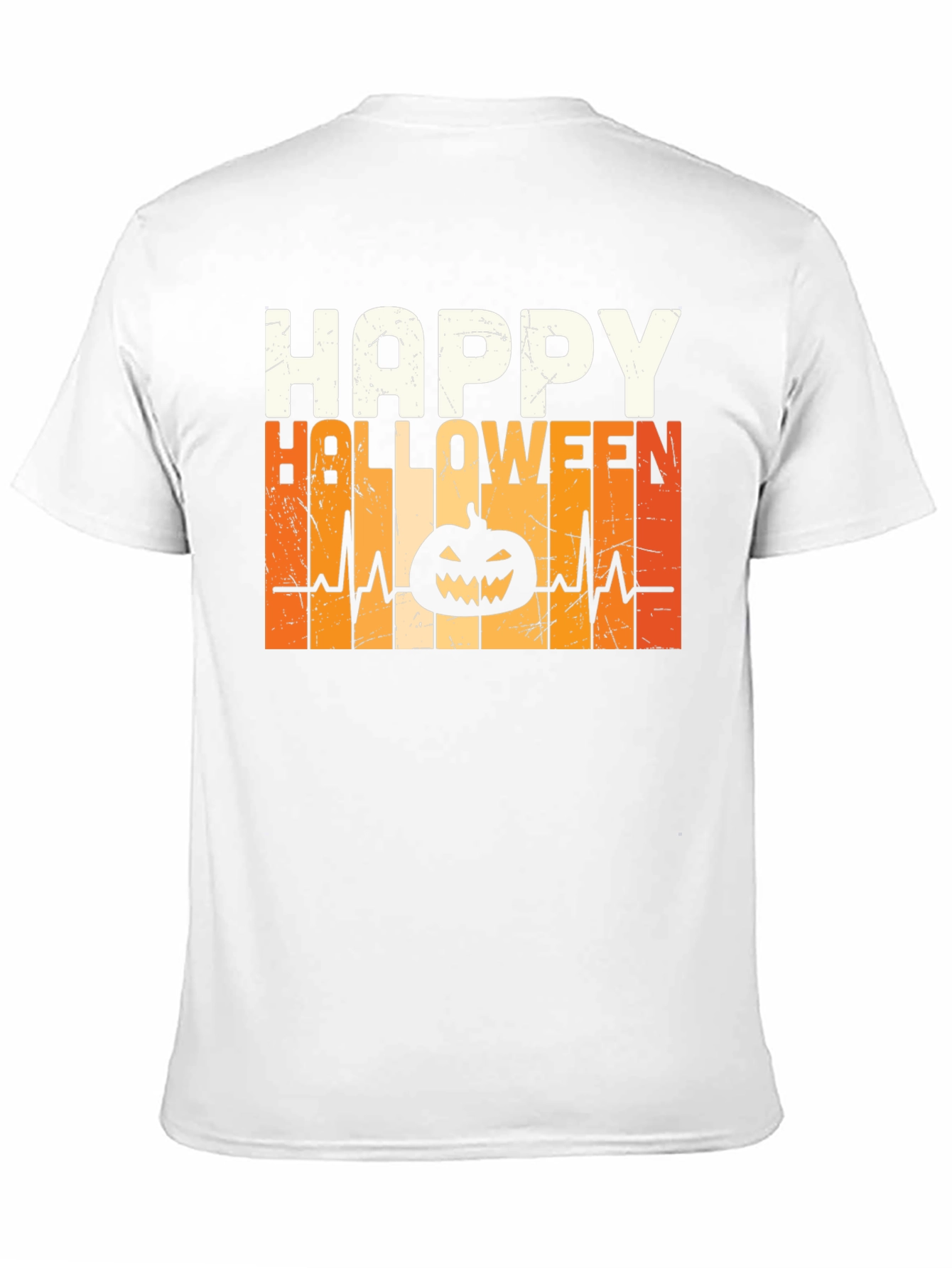 Happy Halloween Pumpkin Heartbeat T-Shirt