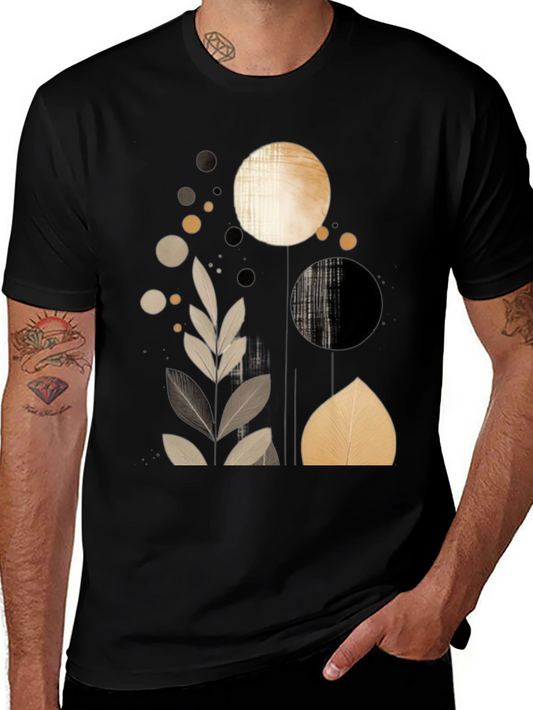 Abstract Graphic Print Mens T-Shirt