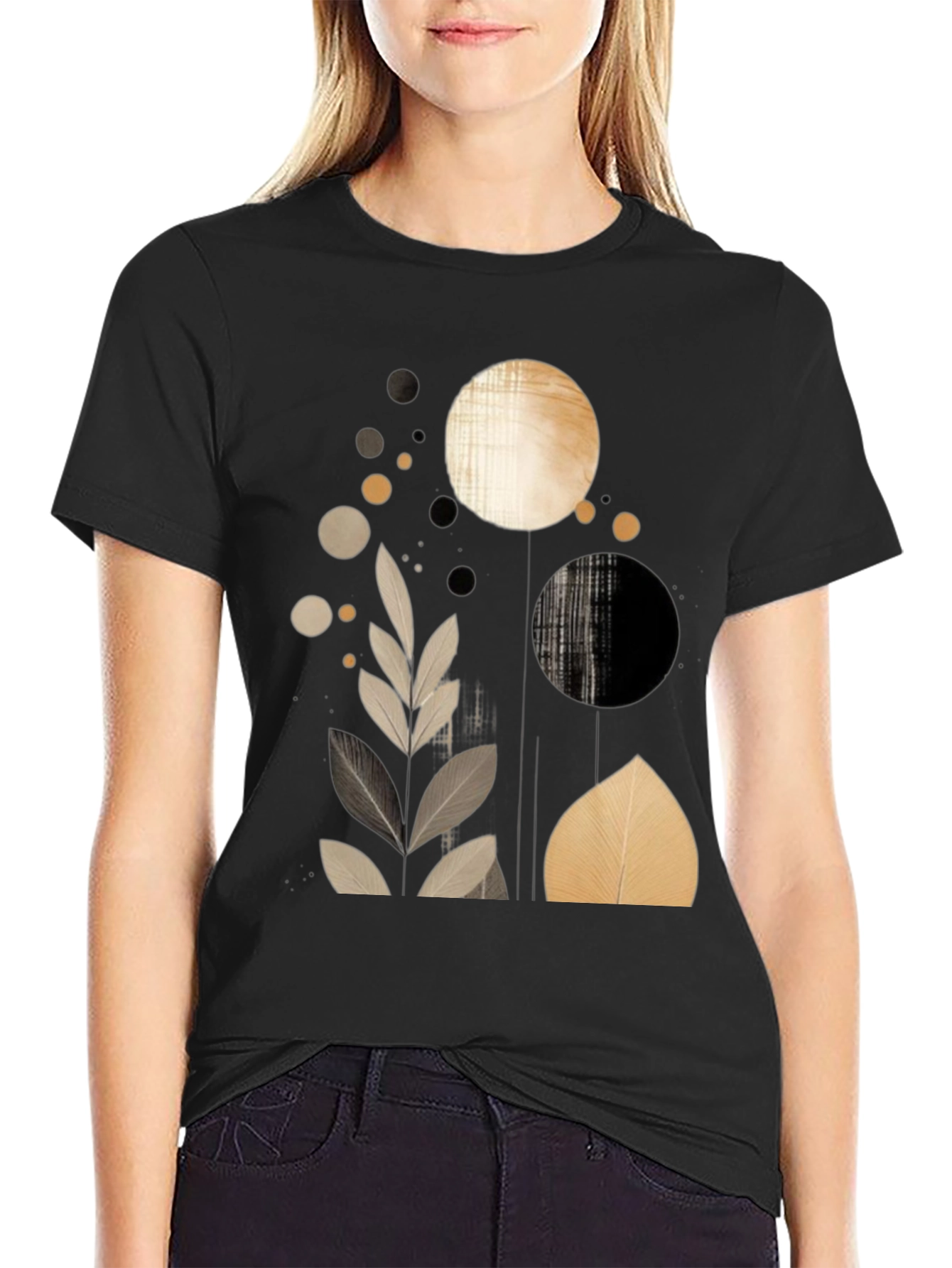 Abstract Graphic Print Mens T-Shirt