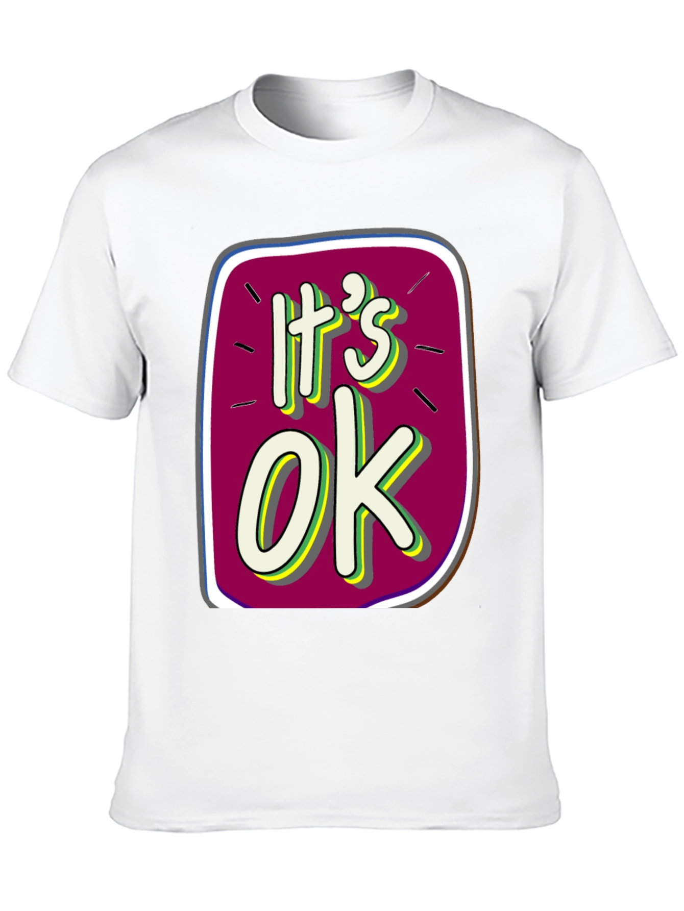 Its OK Graphic Tee - Trendy Comfort