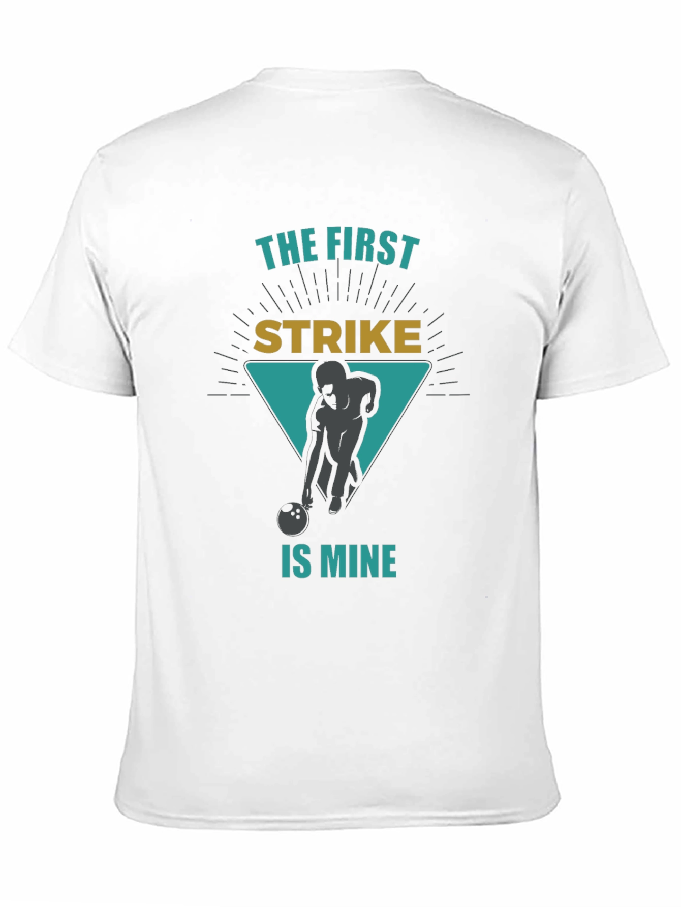 Bowling Strike Graphic Tee - First Strike is Mine!