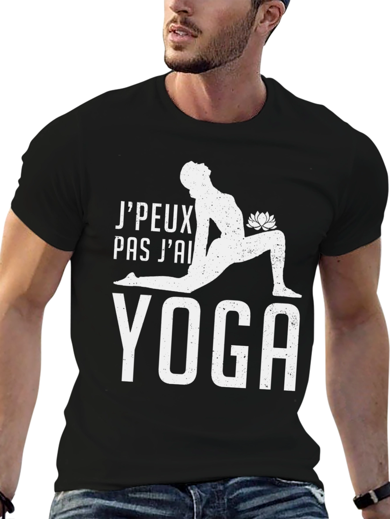 Yoga Graphic Tee - Unisex Black T-Shirt