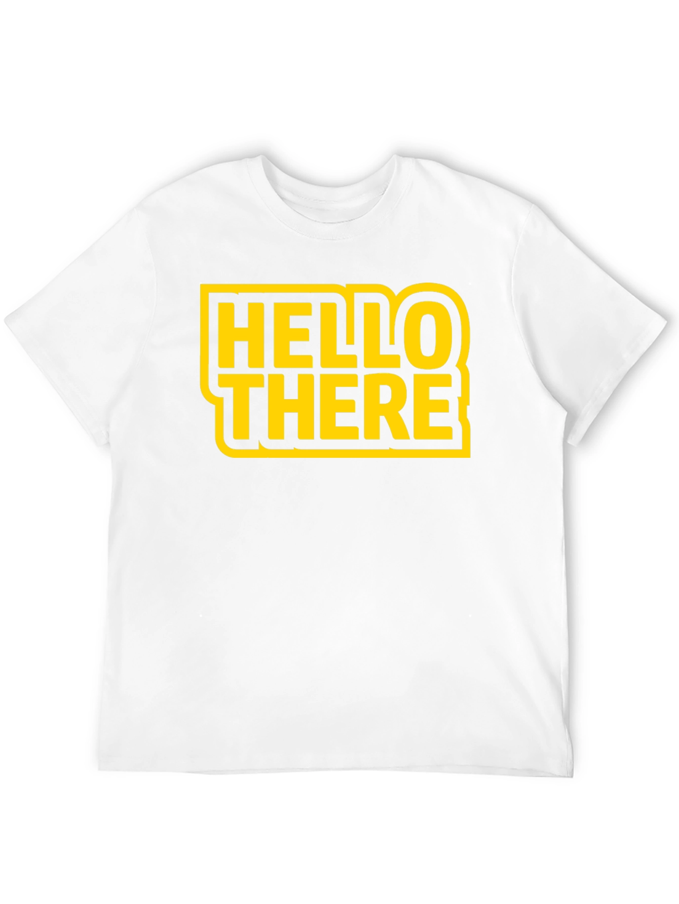 Hello There Black Graphic T-Shirt
