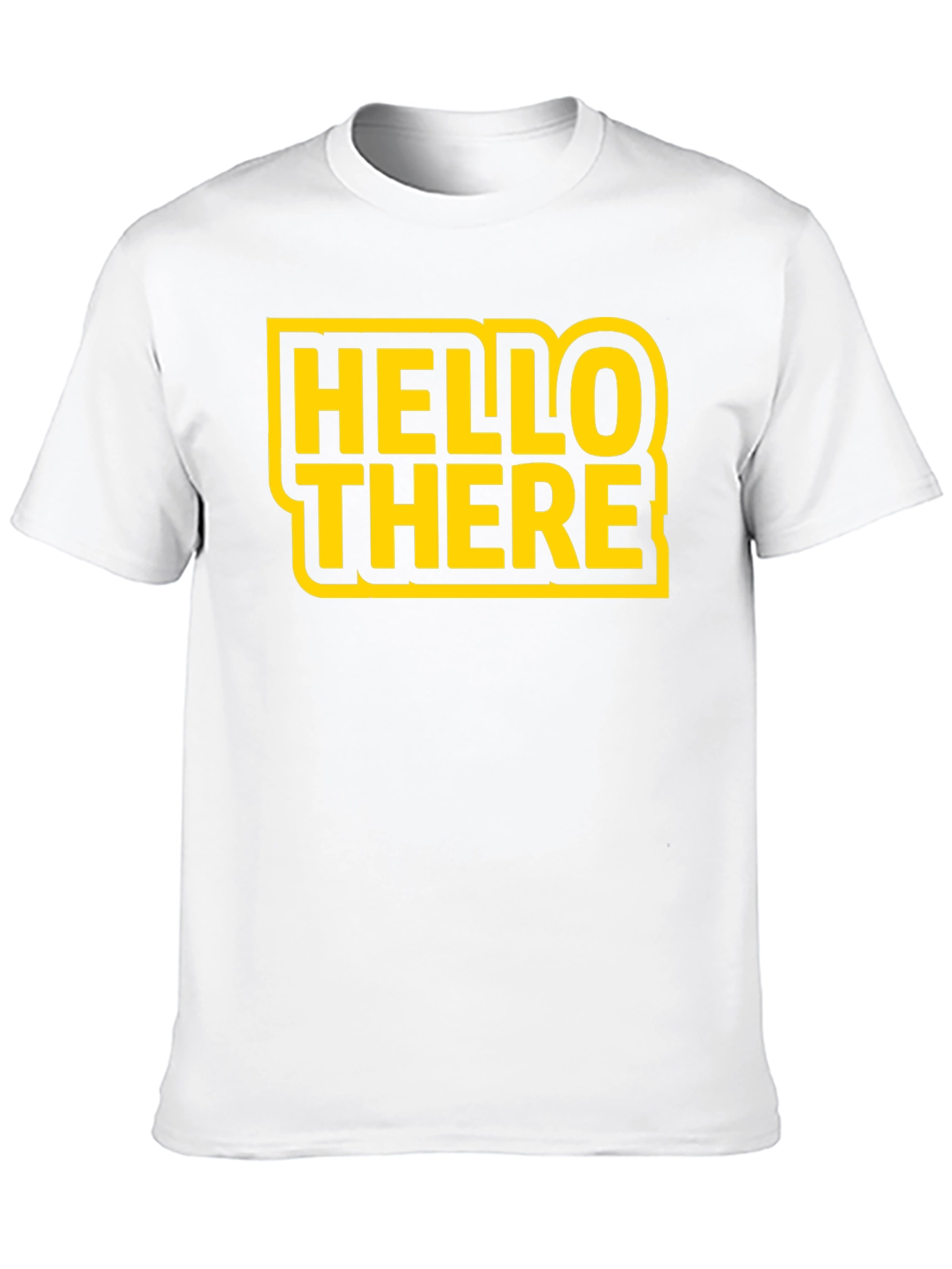 Hello There Black Graphic T-Shirt