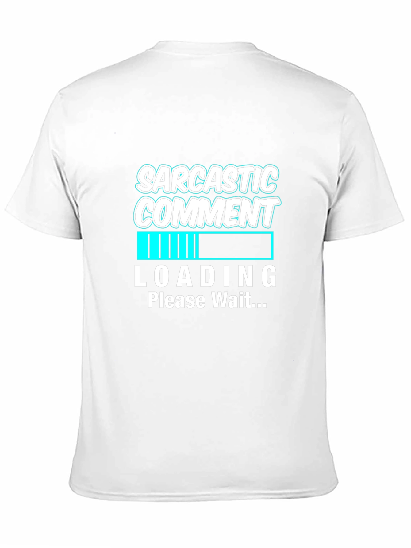 Sarcastic Comment Loading Graphic Tee - Black