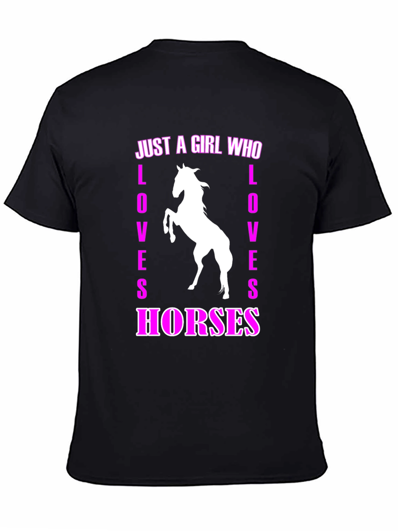 Just A Girl Who Loves Horses Graphic T-Shirt